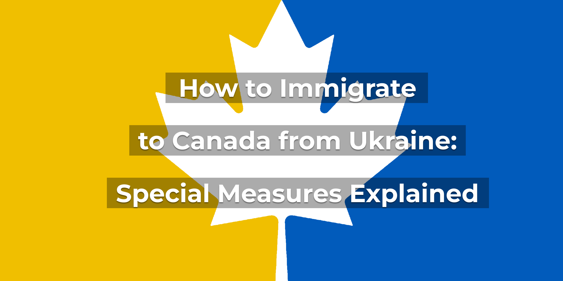 How to Immigrate to Canada from Ukraine: Special Measures Explained